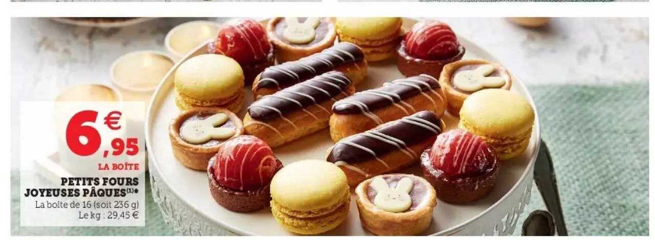 petits fours joyeuses pâques