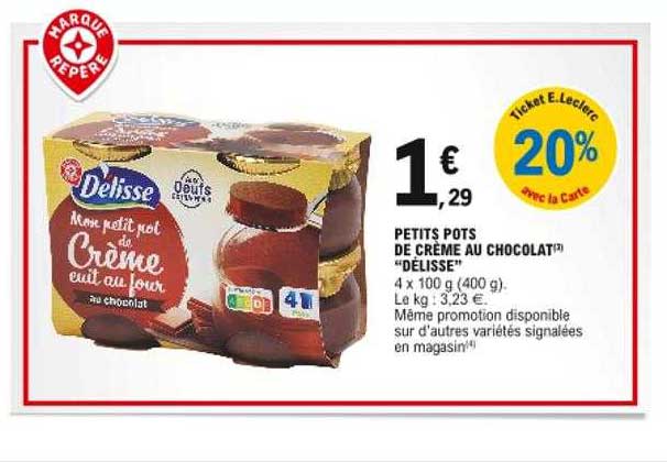 petits pots de crème au chocolat "délisse"