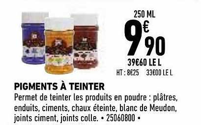 pigments à teinter