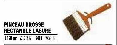 Pinceau Brosse Rectangle Lasure