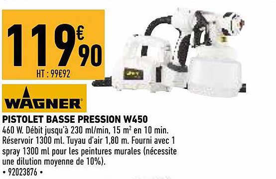 pistolet basse pression w450 wagner
