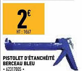 pistolet d'étanchéité berceau bleu
