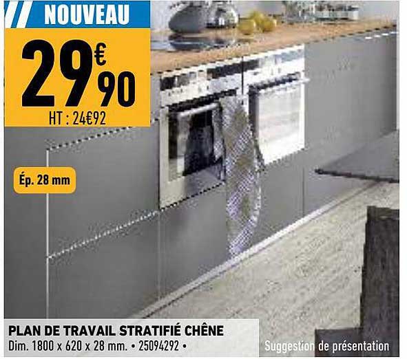 Plan De Travail Stratifié Chêne