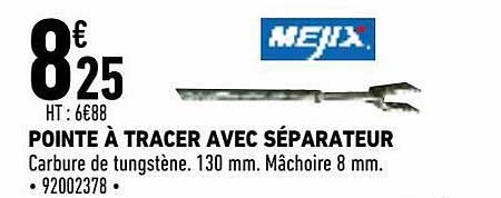 pointe à tracer avec séparateur