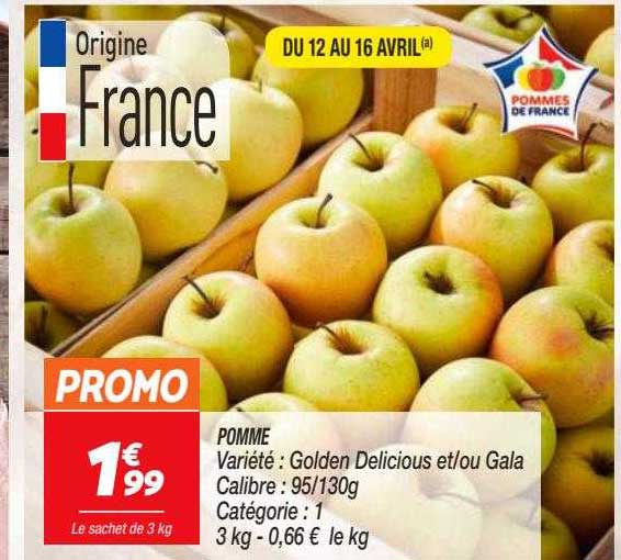 pomme golden delicious et-ou gala
