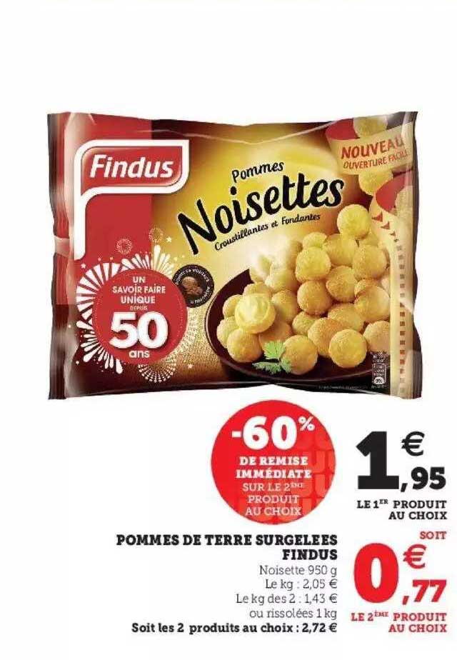 Pommes De Terre Surgelées Findus