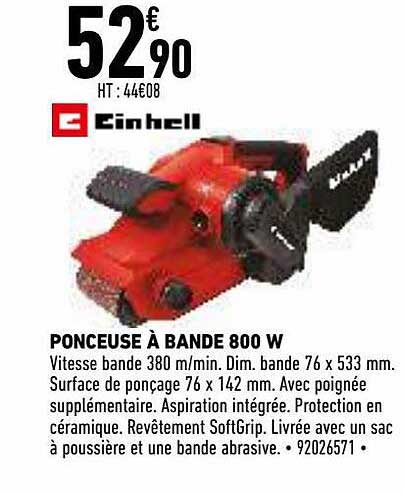 Ponceuse à Bande 800 W Einhell