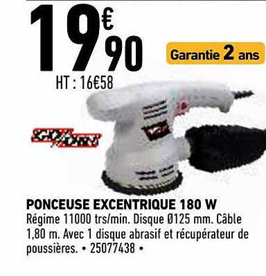 ponceuse excentrique 180 w go-on!