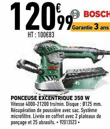 ponceuse excentrique 350 w bosch