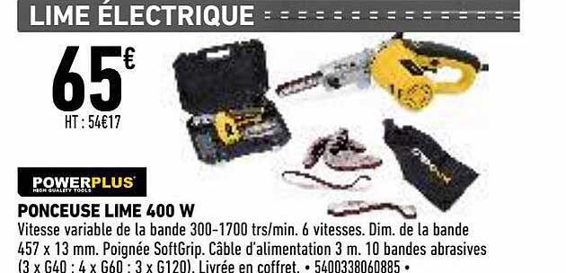 Ponceuse Lime 400 W Powerplus