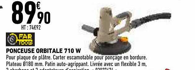 ponceuse orbitale 710 w far tools