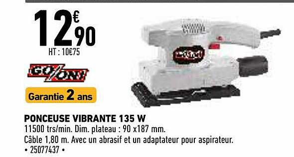 ponceuse vibrante 135 w go-on!