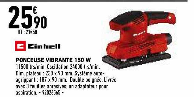 ponceuse vibrante 150  einhell