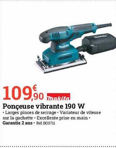 ponçeuse vibrante 190 w makita
