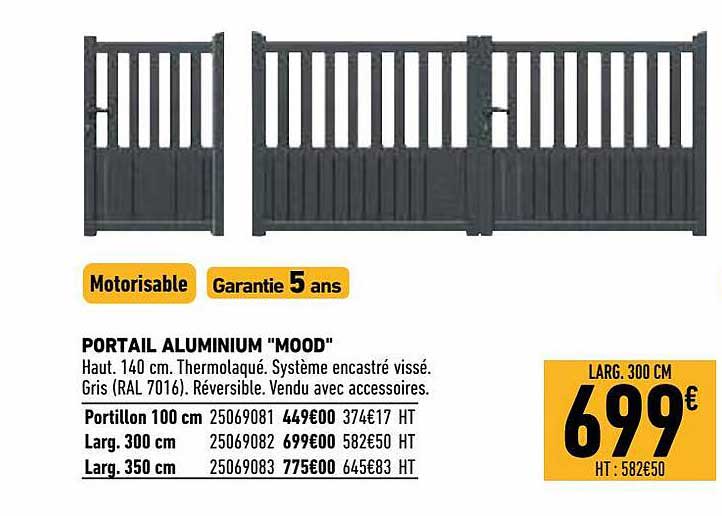 portail aluminium "mood"