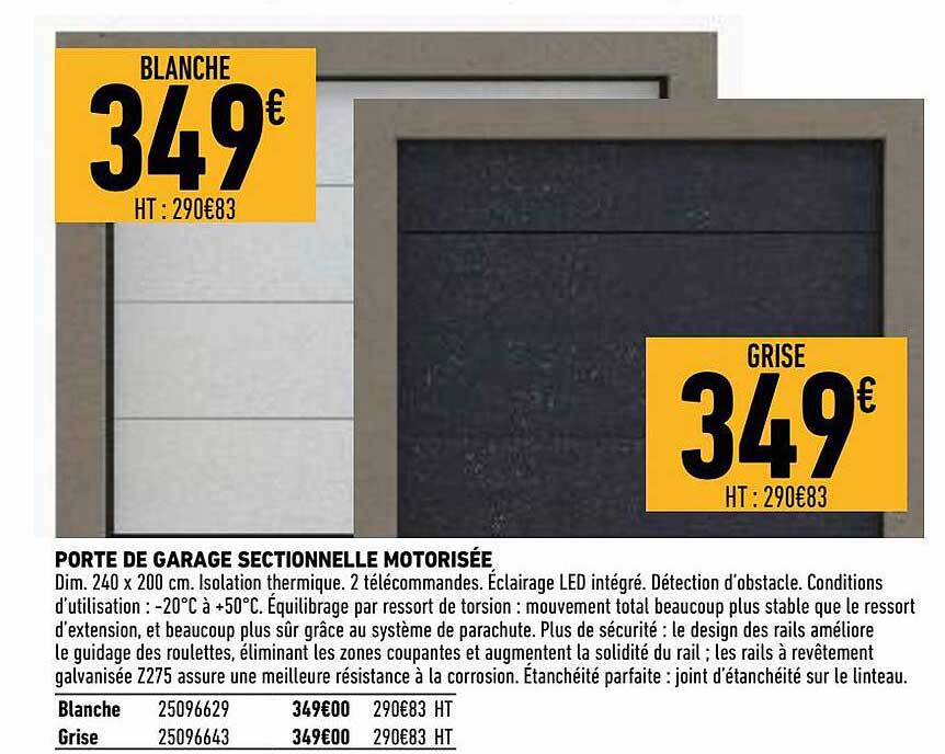 Porte De Garage Sectionnelle Motorisée