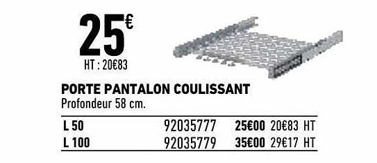 Porte Pantalon Coulissant