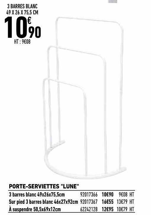 porte-serviettes "lune"