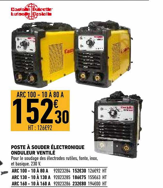 poste à souder électronique onduleur ventilé