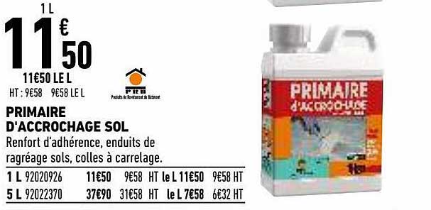 primaire d'accrochage sol