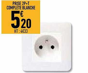prise 2p+t complète blanche