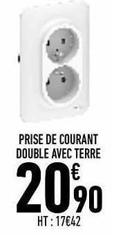 prise de courant double avec terre