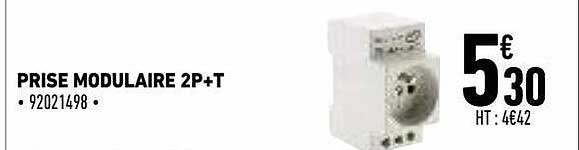 prise modulaire 2p+t