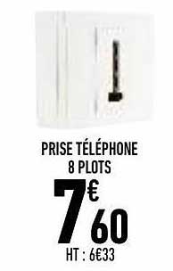 prise téléphone 8 pots