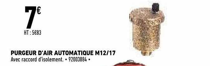purgeur d'air automatique m12-17