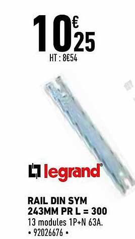Rail Din Sym 243mm Pr L = 300 Legrand