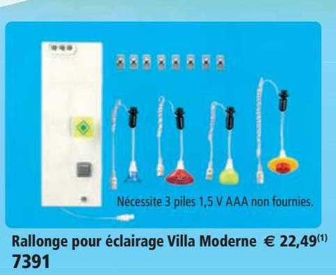rallonge pour éclairage villa moderne