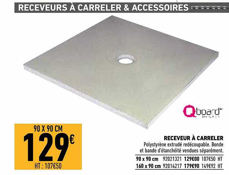 receveur à carreler