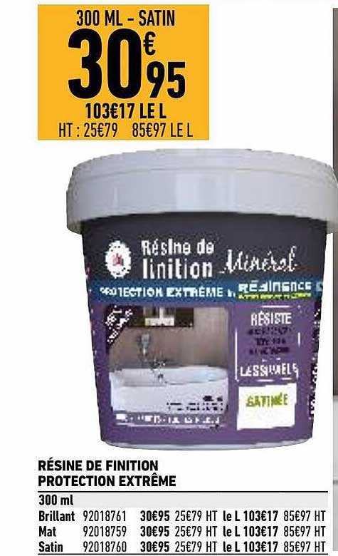 résine de finition protection extrême