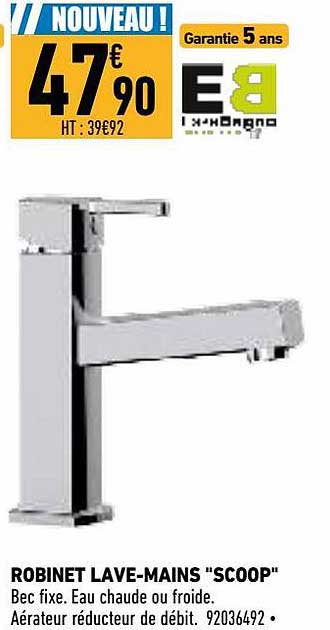 robinet lave-mains "scoop"