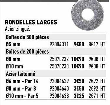 rondelles larges