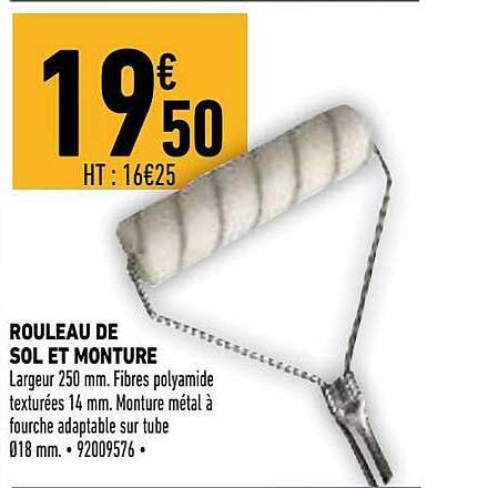 rouleau de sol et monture