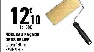 rouleau façade gros relief
