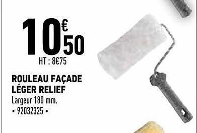 rouleau façade léger relief