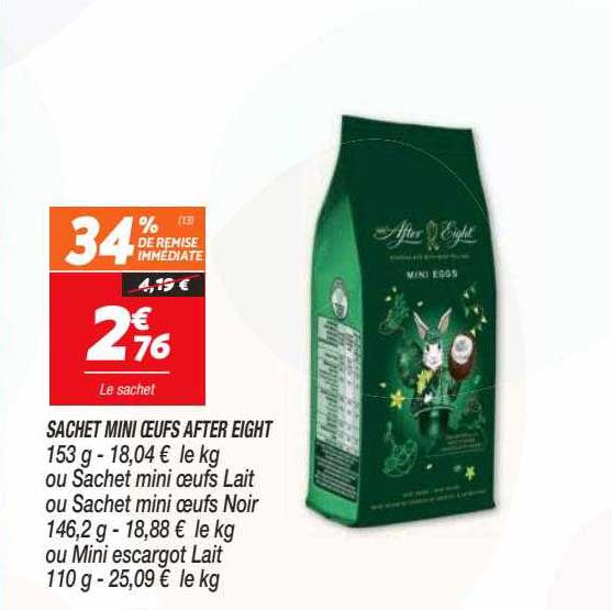 sachet mini oeufs after eight
