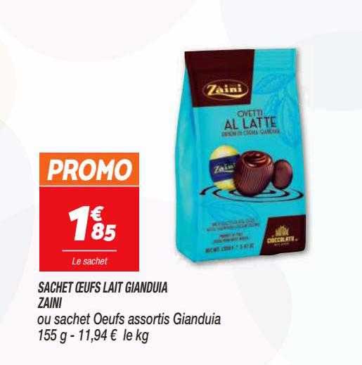 sachet oeufs lait gianduia zaini