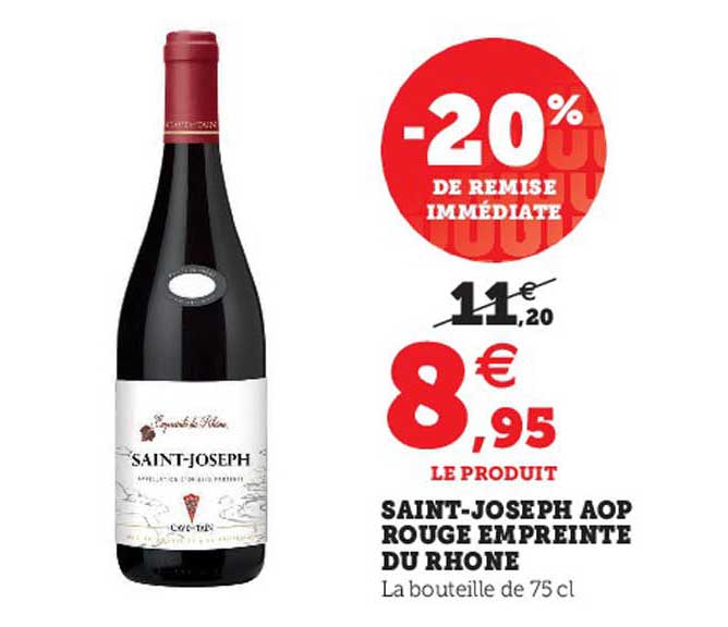saint-joseph aop rouge empreinte du rhône