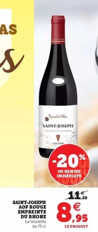 saint-joseph aop  rouge empreinte du rhône