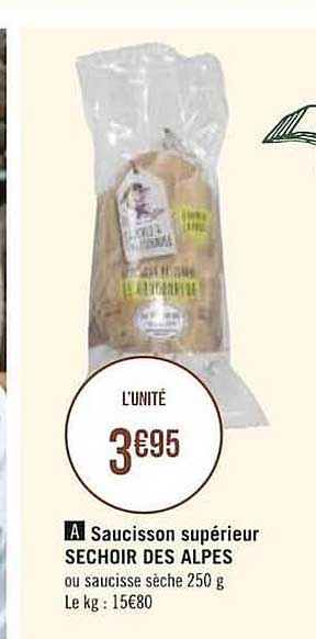 Saucisson Supérieur Séchoir Des Alpes