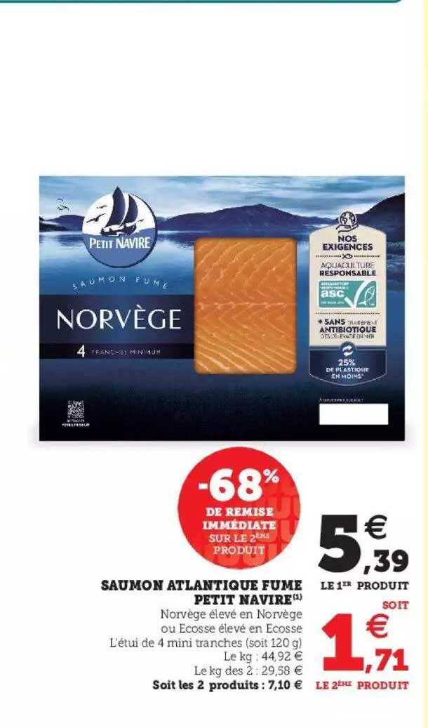 Saumon Atlantique Fumé Petit Navire