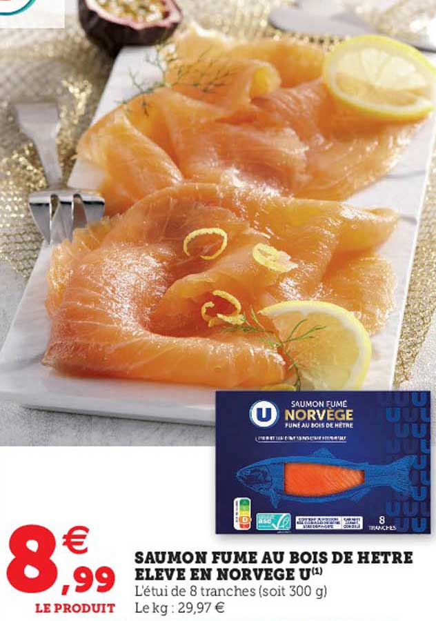 Saumon Fumé Au Bois De Hêtre élevé En Norvège U