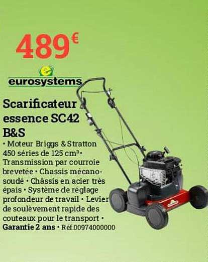 scarificateur essence sc42 b&s eurosystems