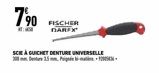 scie à guichet denture universelle fischer darex
