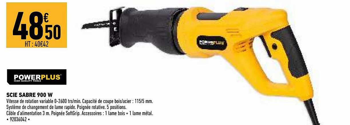 scie sabre 900 w powerplus