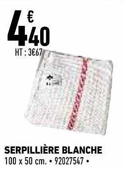 serpillière blanche