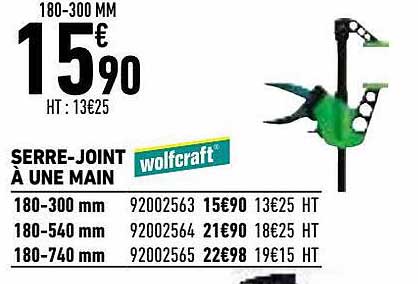 serre-joint à une main wolfcraft